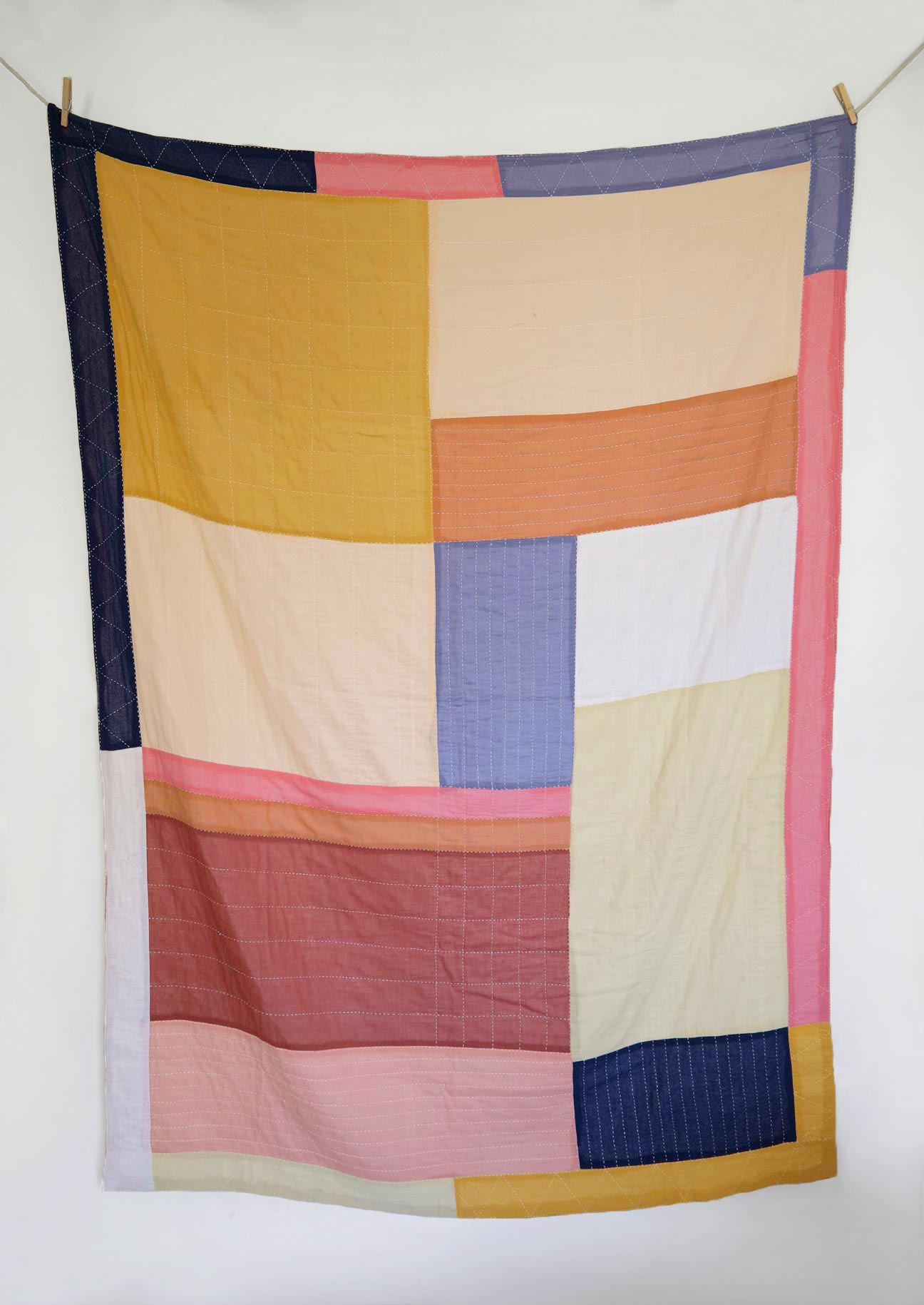Patchwork Bedspread | Cotton Kantha quilt - AINOAH – ainoah